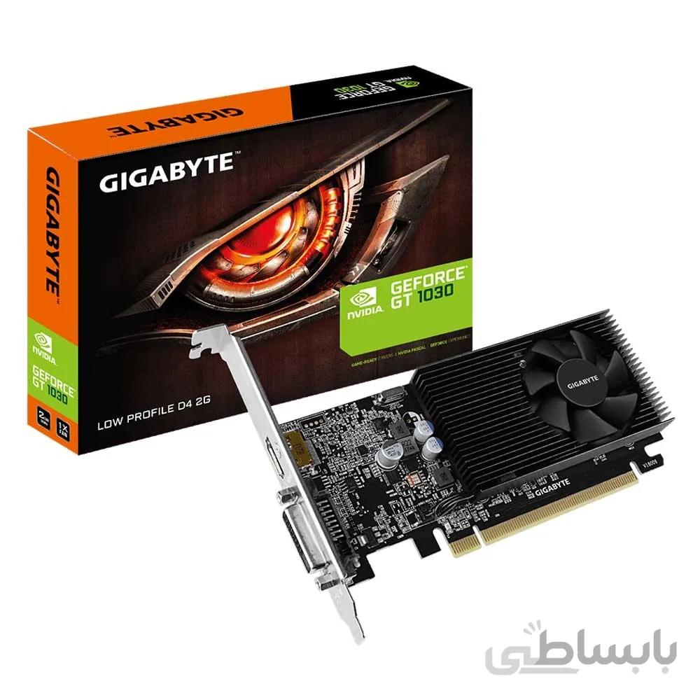 کارت گرافیک گیگابایت مدلGT 1030 2GB LOW PROFILE D4 ا VGA GIGA
