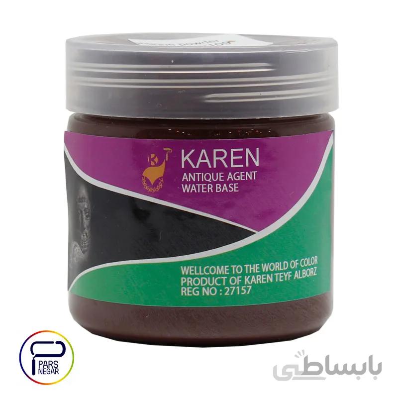 رنگ اکریلیک کهنه کاری قهوه ای کارن ۳۰۰ گرمی