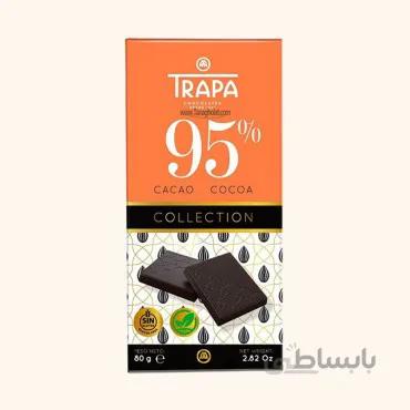 شکلات تلخ تراپا 95 درصد بدون گلوتن