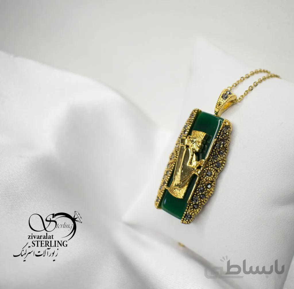 گردنبند استیل طرح هخامنشی