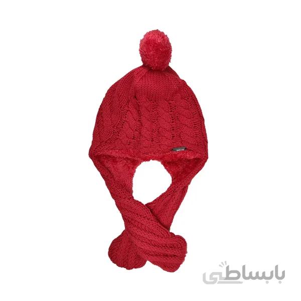 کلاه بافتنی تارتان کودک مارپیچ گوش بلند کد TR14