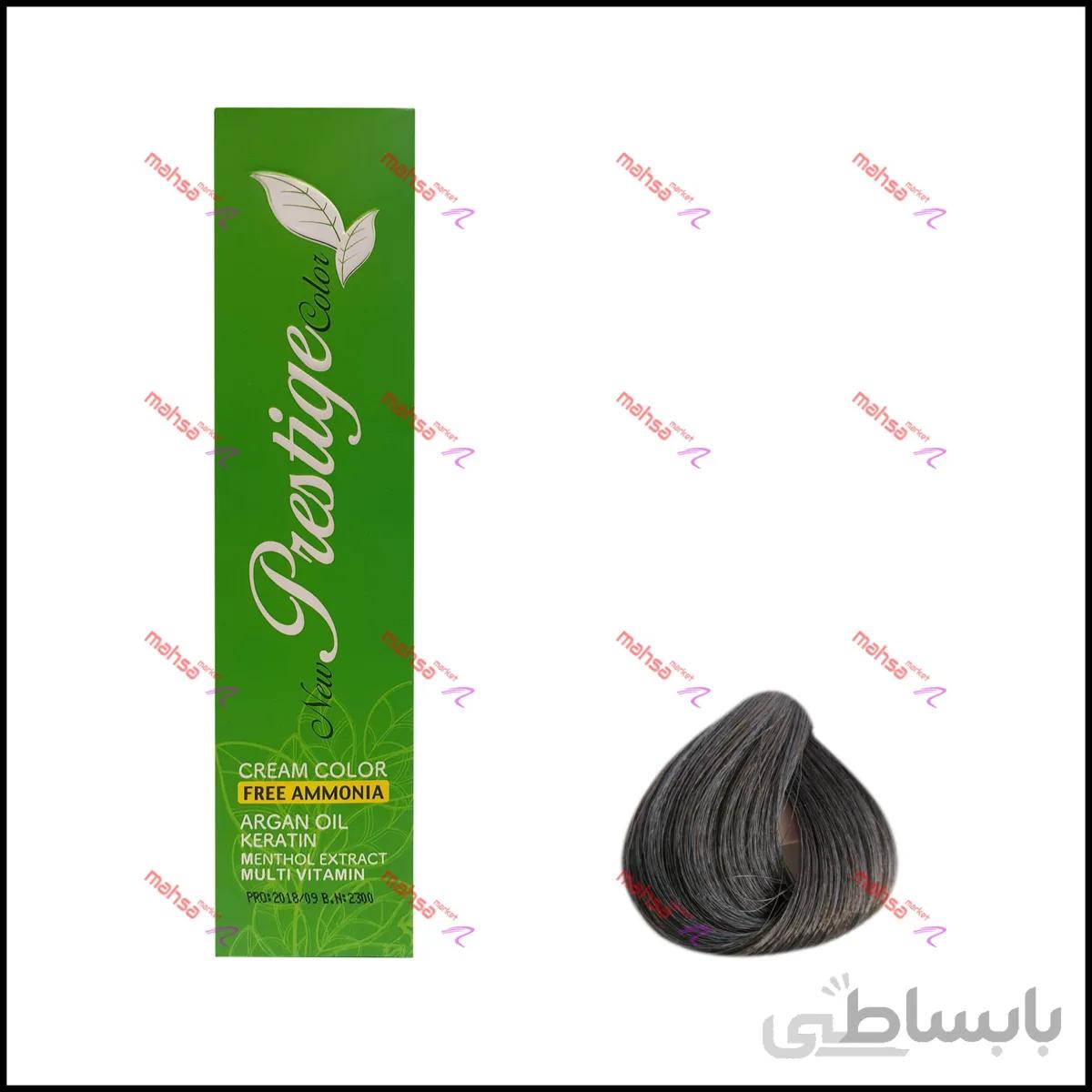 رنگ موی گیاهی پرستیژ سری خاکستری قهوه ای ۴/۱