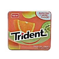 آدامس جعبه فلزی میوه های گرمسیری تریدنت Trident مدل Tropical