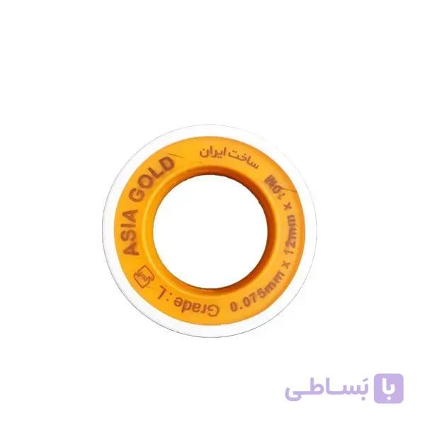 نوار تفلون آسیا طلایی بسته ۱۲ عددی