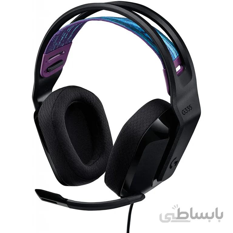 Logitech G335 Wired Gaming Headset ا Logitech G335 Wired Gaming Headset, with Microphone, 3.5mm Audio Jack, Comfortable Memory Foam Earpads, Lightweight, Compatible with PC, PlayStation, Xbox, Nintendo Switch - Black