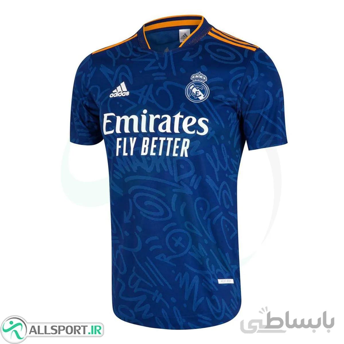 پیراهن پلیری دوم رئال مادرید Real Madrid 2021-22 Away Soccer Jersey