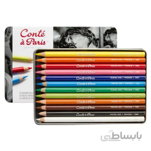 مداد پاستل 12 رنگ کنته فرانسه