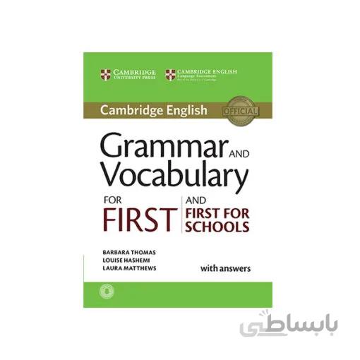 CAMBRRID Grammar and Vocabulary for First and First +CD