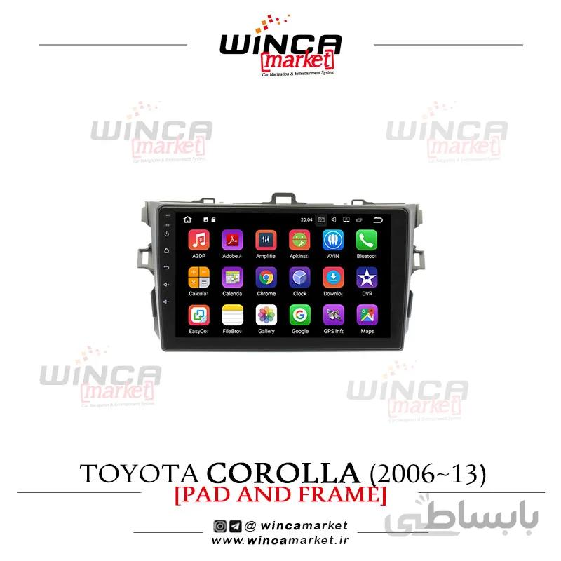 مانیتور تویوتا کرولا 2013-2006 corolla فابریک اندروید سری M150-M100