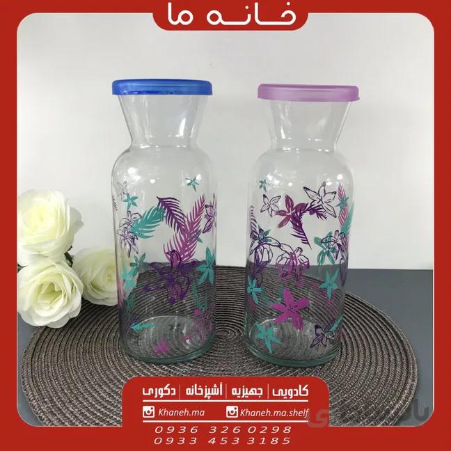 پارچ استوانه ای شیشه دربدار مدل مانیا