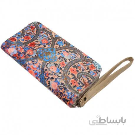 کیف پول بند دار مخمل بهار