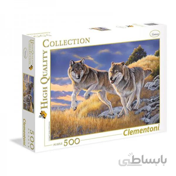 پازل کلمنتونی 500 تکه گرگ ها 35033