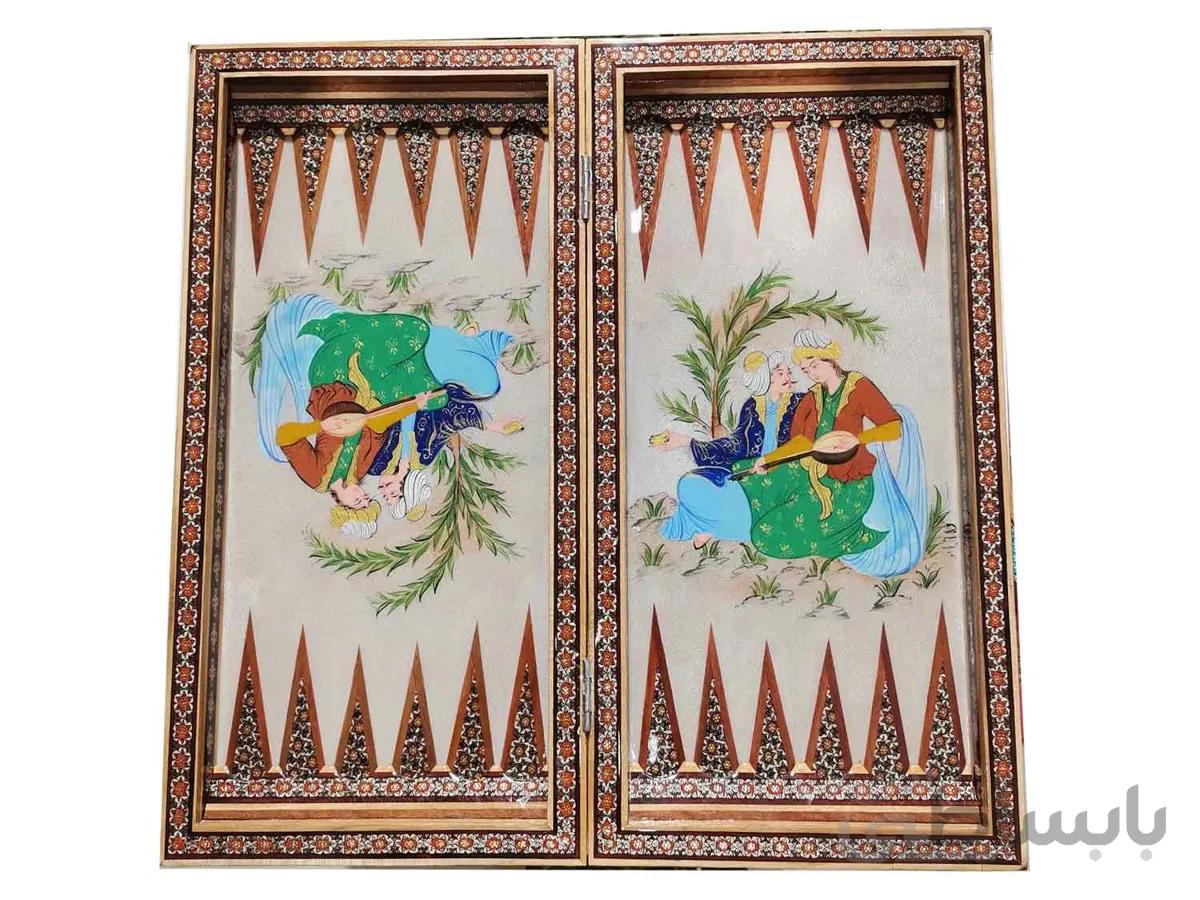 تخته نرد و شطرنج خاتم و نقاشی چهره