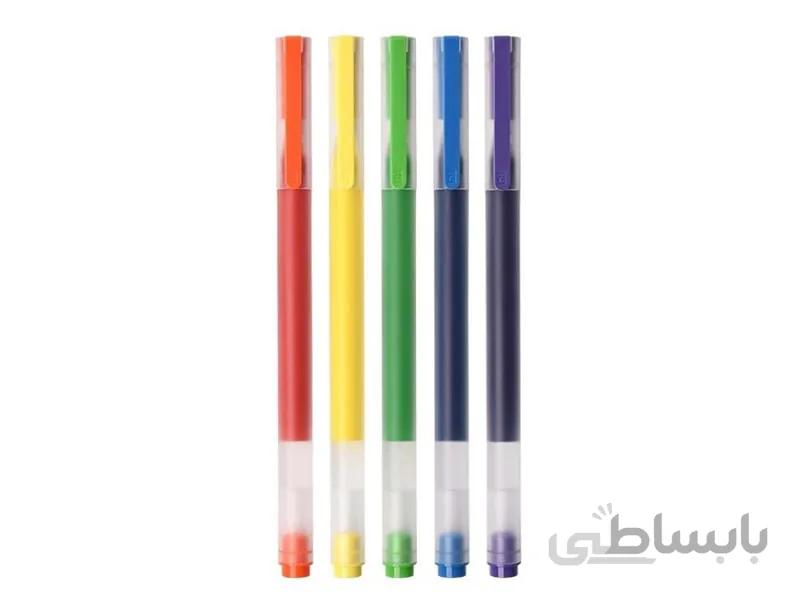بسته 5 تایی خودکار شیائومی Xiaomi Mi MJBWB03WC Super Durable Writing Gel Pen ا Xiaomi Mi MJBWB03WC Super Durable Writing Gel Pen
