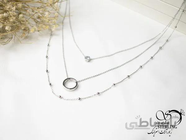 گردنبند استیل زنانه کد 5821