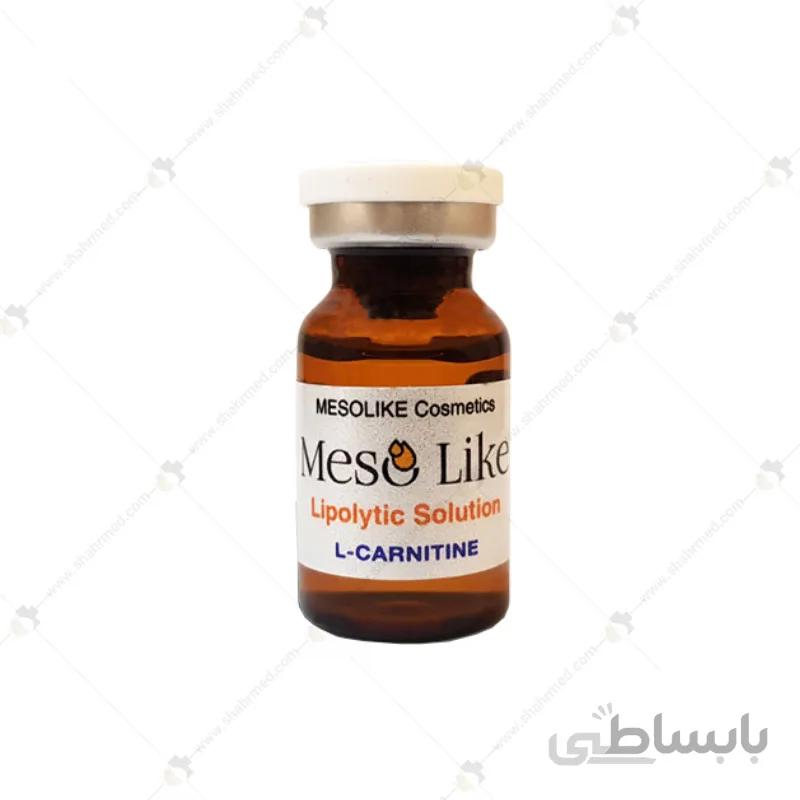 کوکتل مزوتراپی 10 سی سی اسپانیایی مزولایک مدل ال-کارنیتین Mesotherapy cocktail Mesolike L-Carnitine 10cc