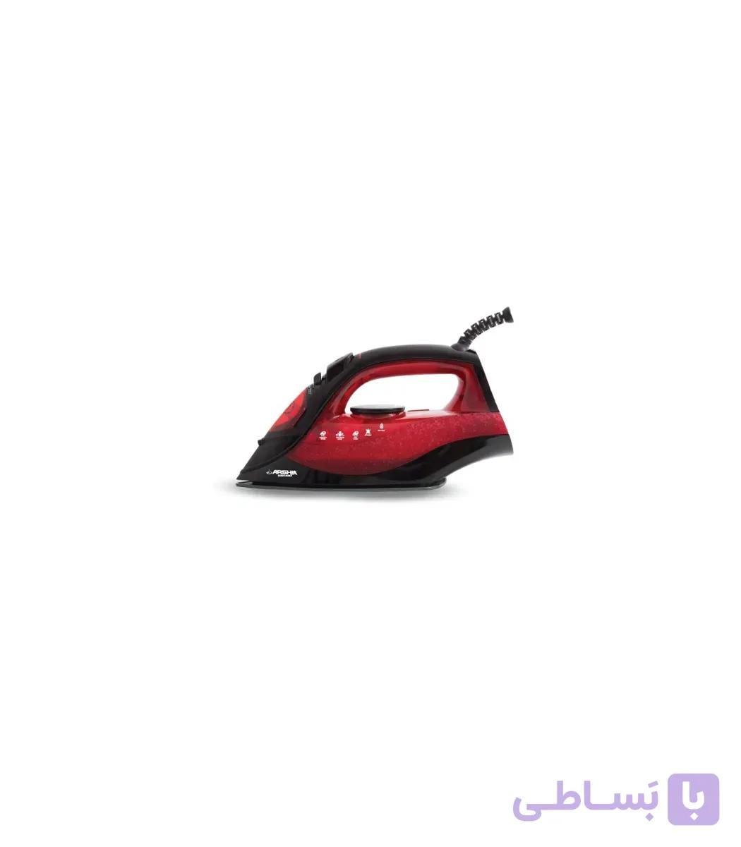 اتو بخار دستی قرمز 17cm عرشیا مدل SI064-2459