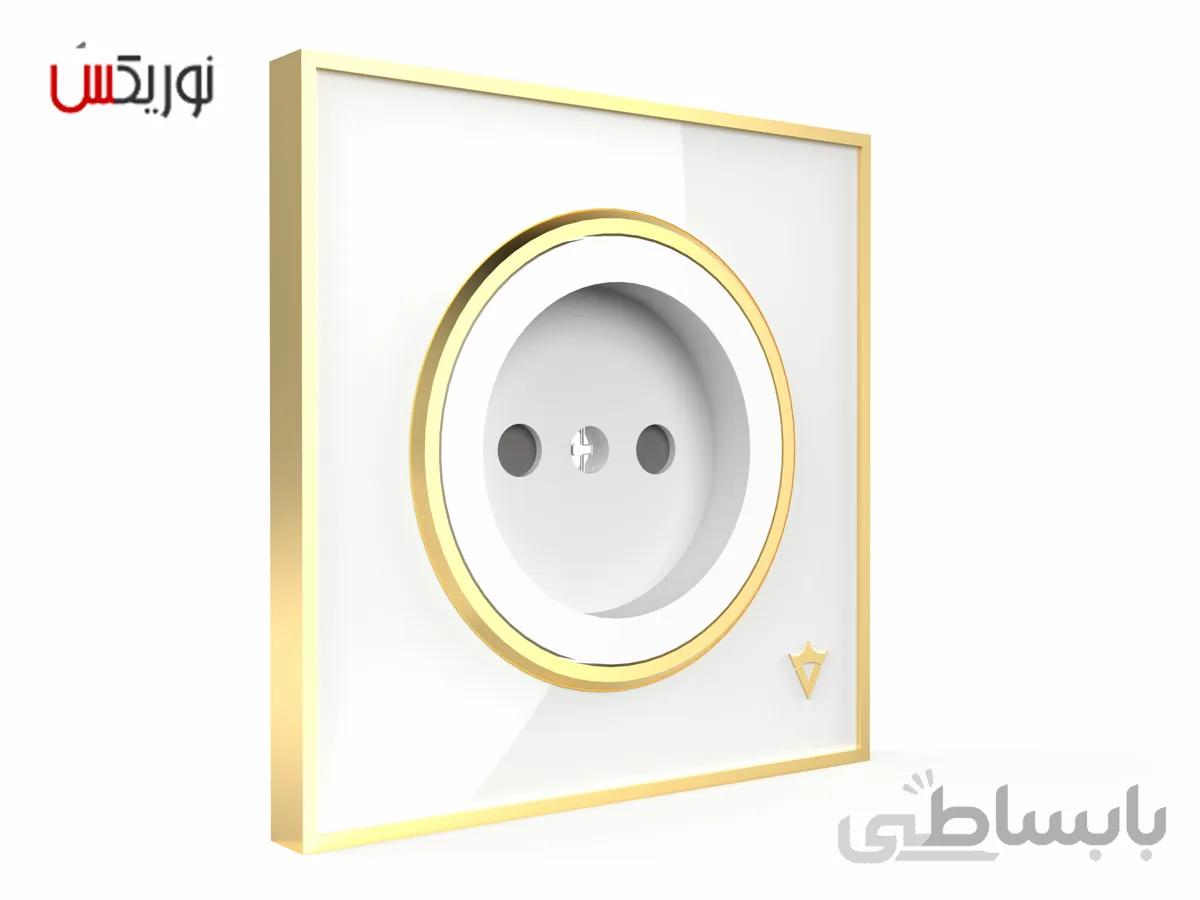 کلید پریز ساده ویرا مدل آلفا کلاسیک سفید