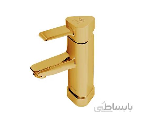 شیر روشویی آویسا مدل هلیا طلایی