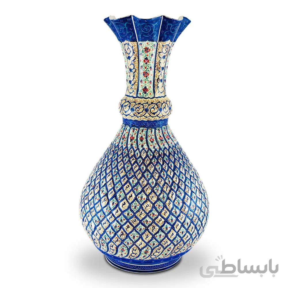 گلدان میناکاری مدل شلغمی