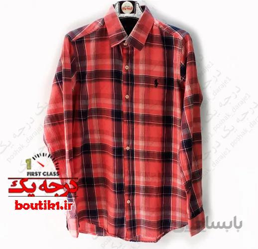 پیراهن آستین بلند POLO پنبه نخ 40