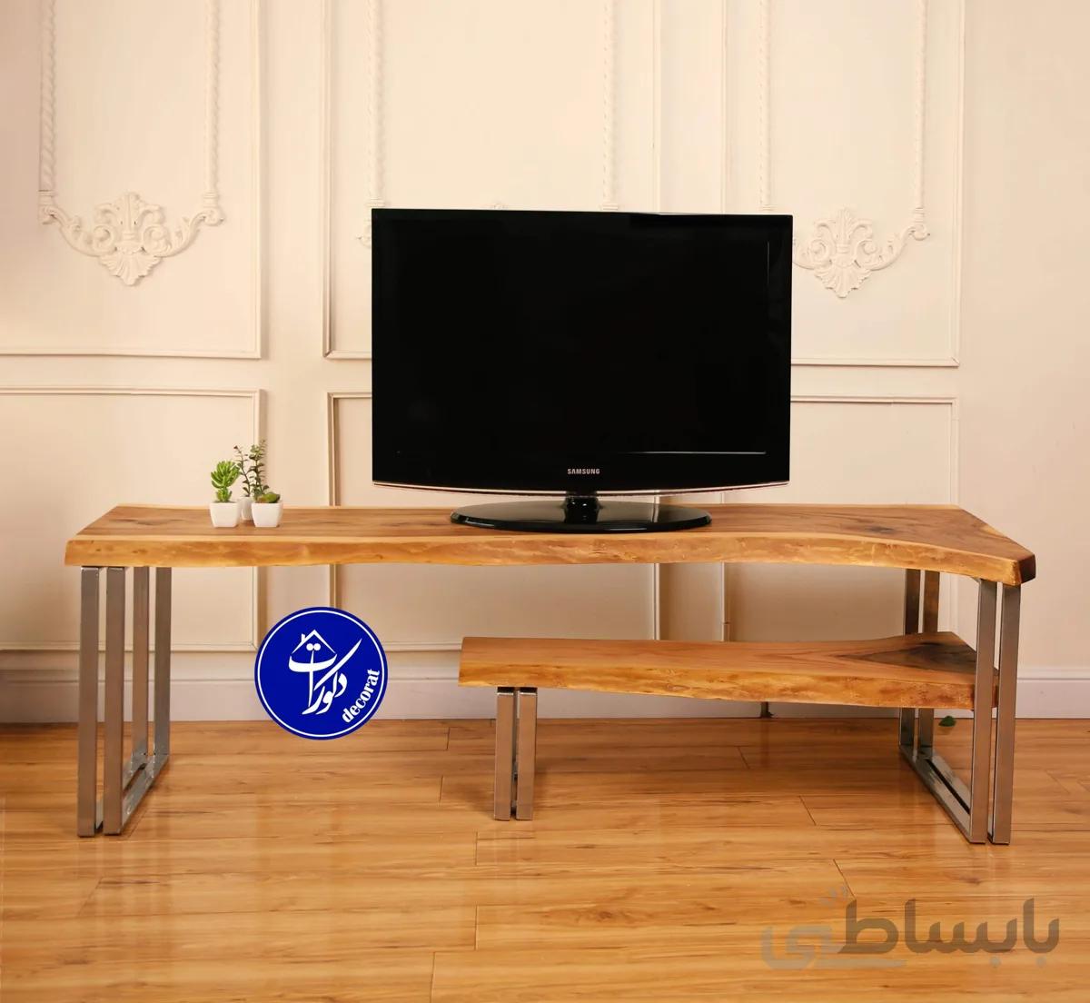 میز تلویزیون چوبی