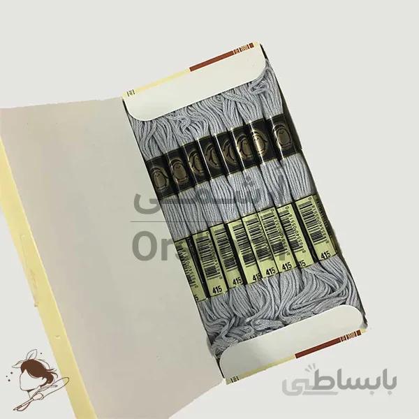 نخ نیدل پانچ و گلدوزی پنگوئن خاکستری کد 415