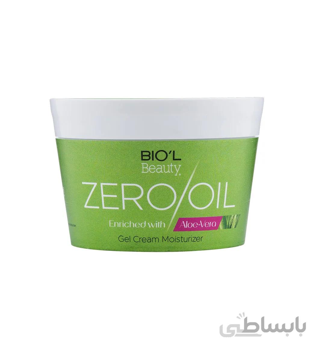 كرم كاسه ای زيرو اويل حاوی عصاره آلوئه ورا مناسب انواع پوست 200ميل بیول ا Biol Gel Cream Moisturizer Aloe Vera Zero Oil 200ml