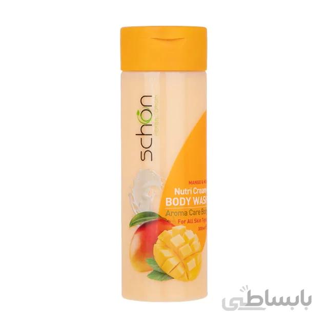 شامپو بدن شیر انبه شون حجم 300 میل ا Schon Nutri Creamy Mango and Milk Body Wash