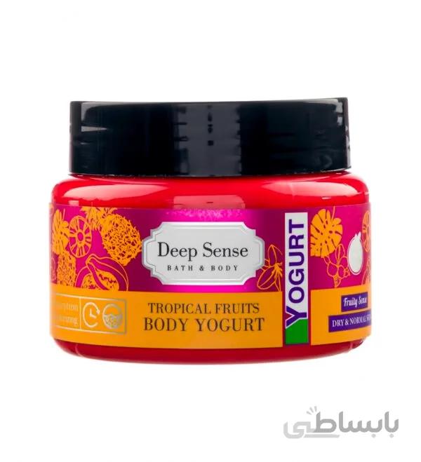 ماست بدن (کرم ژل آبرسان بدن) میوه ای مناسب پوست خشک و نرمال دیپ سنس