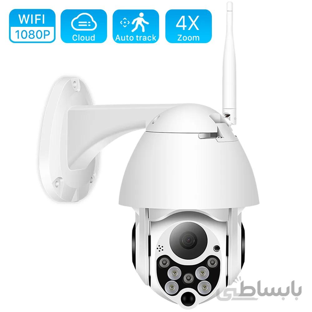 دوربین مداربسته مداربسته خانگی PTZ PLUS 4X Digital Zoom 1080P Wifi PTZ Dome OUTDOOR IP66 ضد آب