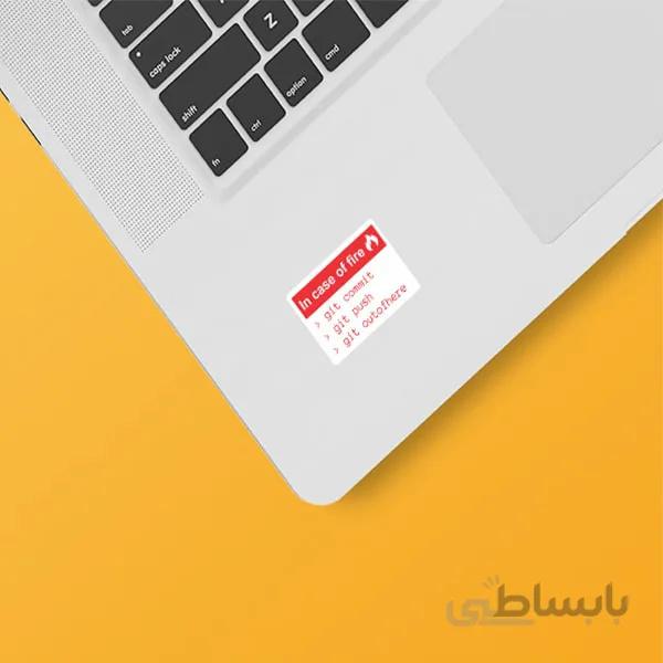 استیکر لپ تاپ طرح برنامه نویسی ۱۲