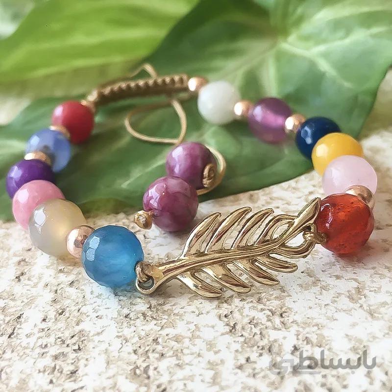 دستبند مدل برگ بهار ا spring leaf