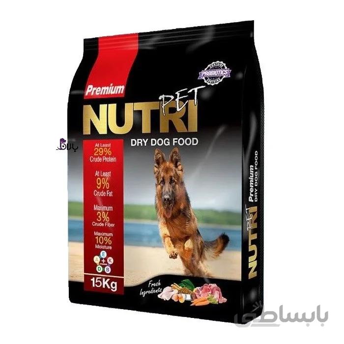 غذای خشک سگ با 29 پروتیین 15 کیلوگرمی برند نوتری پت ا nutripet dog food 29% protein 15kg