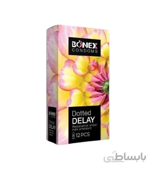 کاندوم تاخیری و خاردار بونکس 12 عددی
