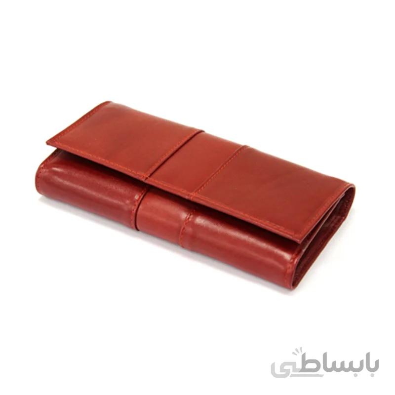 کیف پول زنانه چرم طبیعی آروین چرم کد AR-244