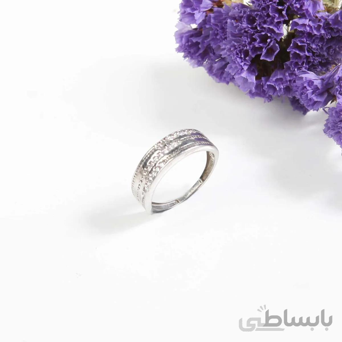 انگشتر نقره مردانه مدل پر نگین