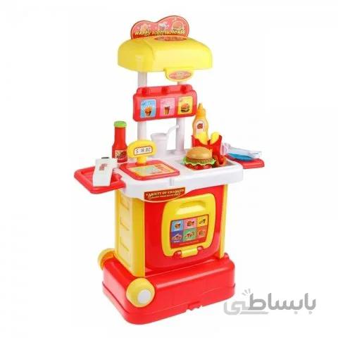 اسباب بازی همبرگر و فست فود چمدانی کد W803A