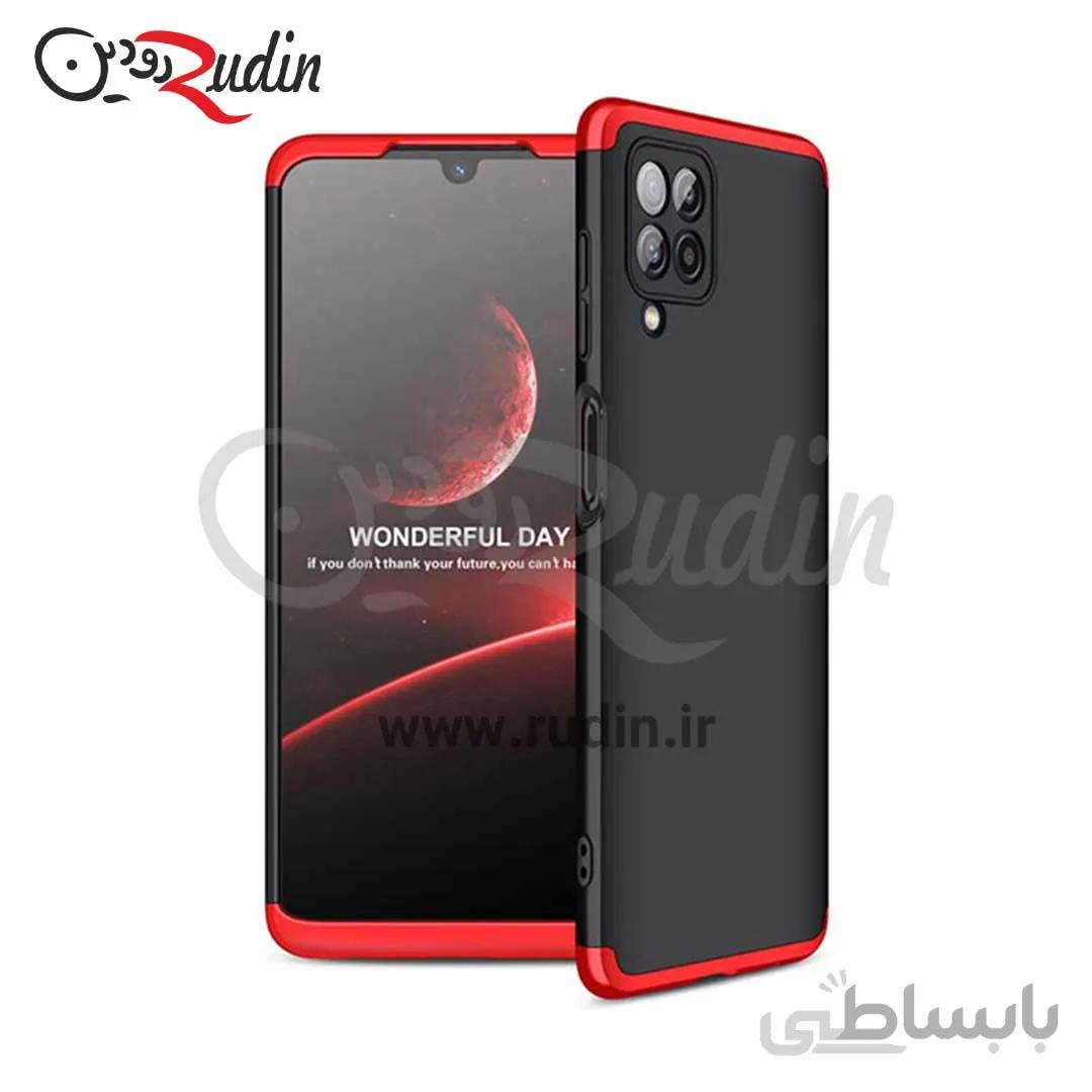 کاور ۳۶۰ درجه مدل GKK مناسب سامسونگ A22 4G مشکی دور قرمز