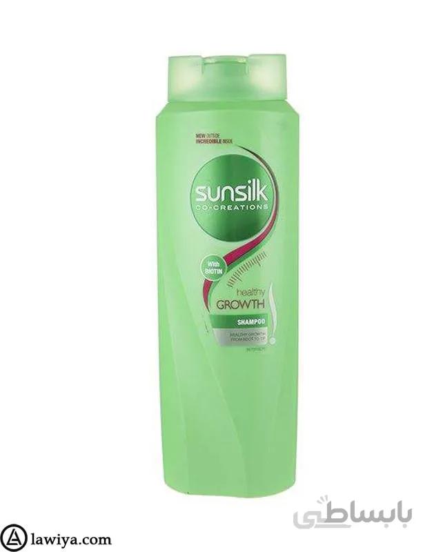شامپو سان سیلک مدل healthy growth حجم 600 میل ا Sunsilk Healthy Growth Shampoo 600ml