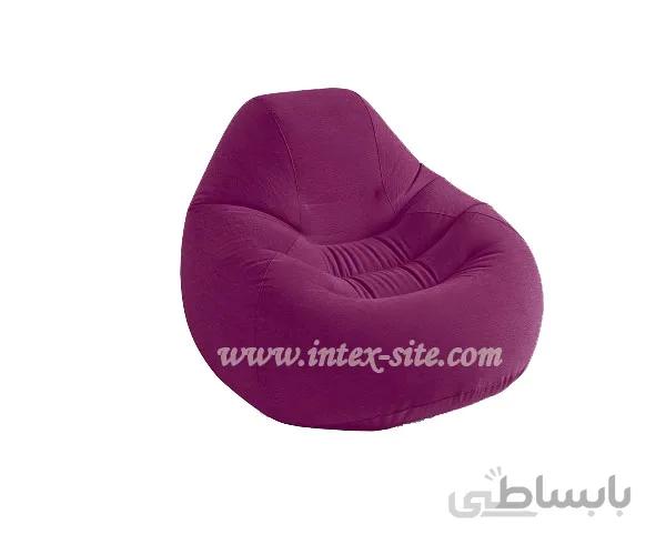 مبل بادی پشتیدار دلوکس بنفش