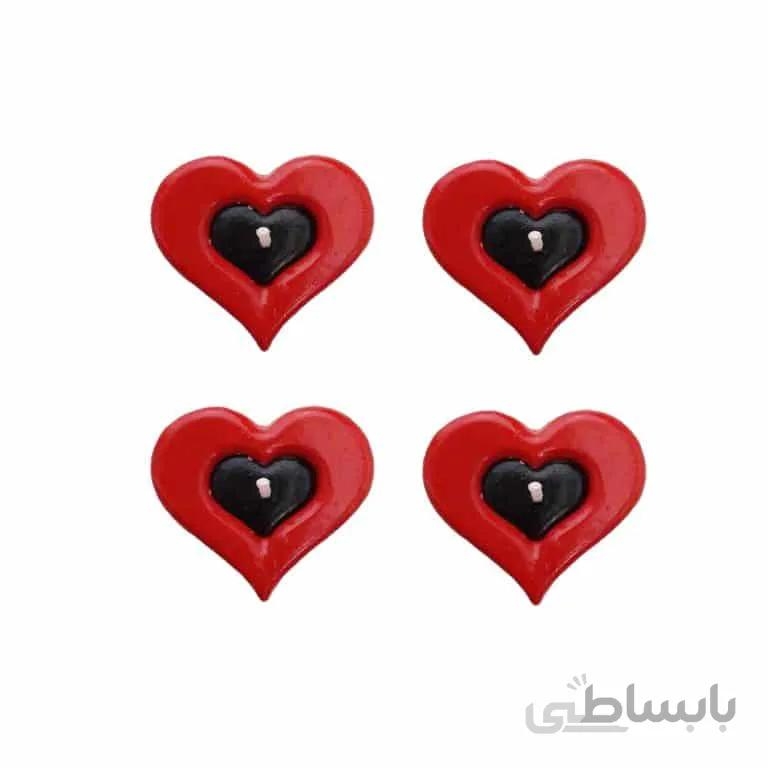 شمع وارمر طرح قلب بسته 4 عددی مدل STC378