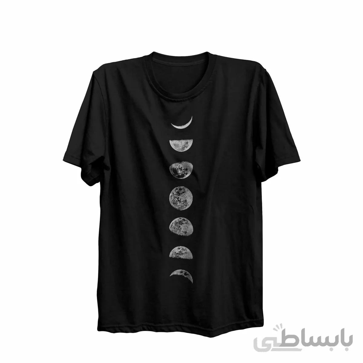 تیشرت یقه گرد مشکی طرح دارک Dark