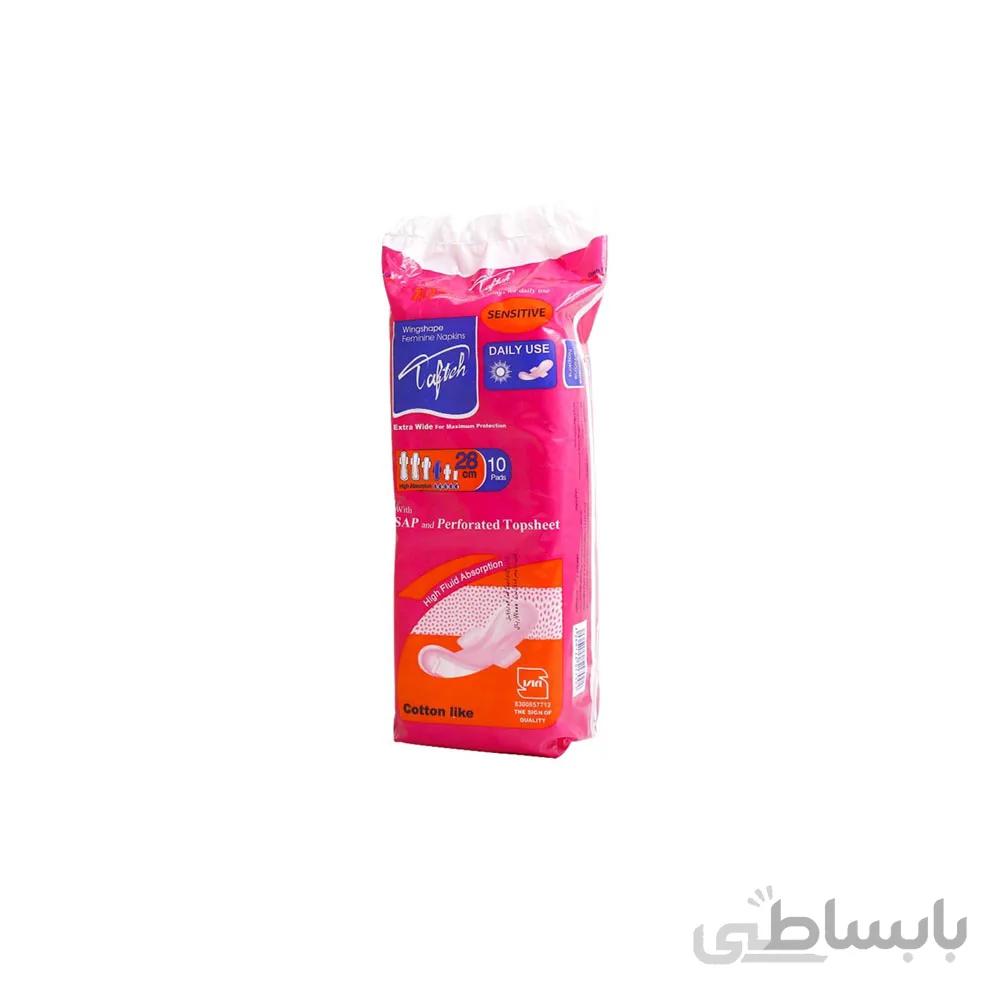 نوار بهداشتی تافته مدل DAILY USE بسته 10 عددی