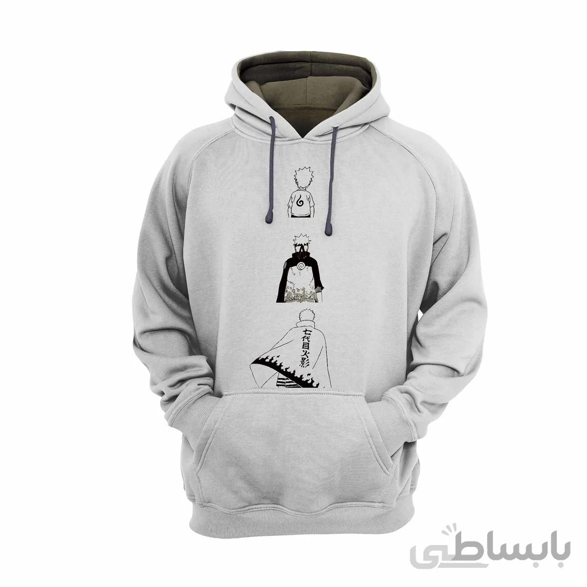 هودی سفید طرح طرح انیمه ناروتو Naruto کد KCT10427 کد 285554