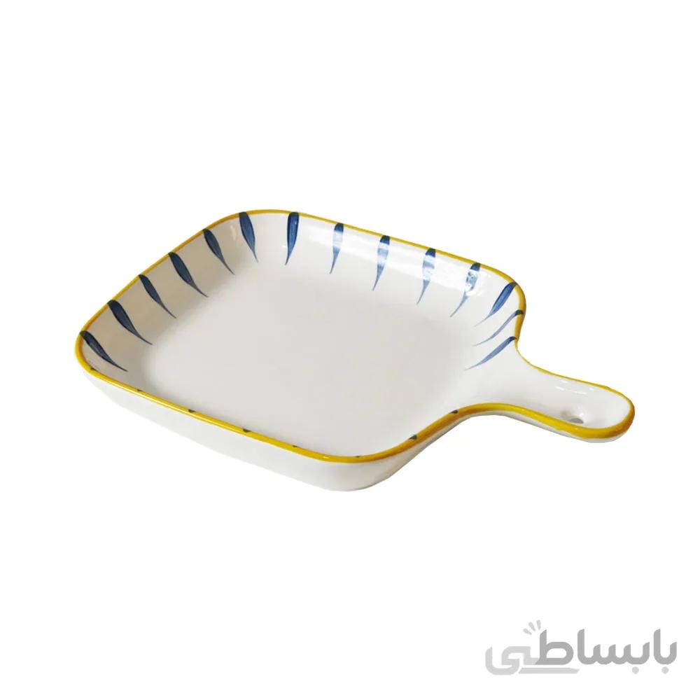 تابه سرامیکی طرح دار مدل مربع