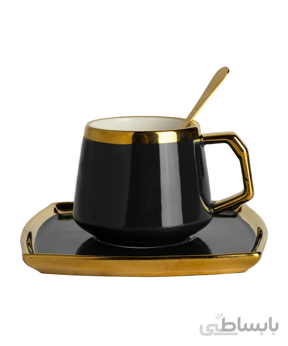 فنجان و نعلبکی سرامیکی همراه با قاشق کد 876896