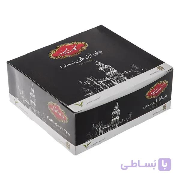 چای کیسه ای عطری 100 تایی گلستان در کارتن 12 عددی ا golestan 100
