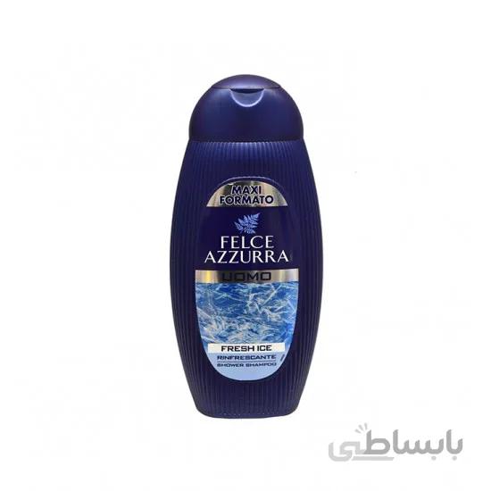 شامپو سر مردانه خنک کننده فوق قوی فولاس آزورا Felce Azzurra حجم 400 میل