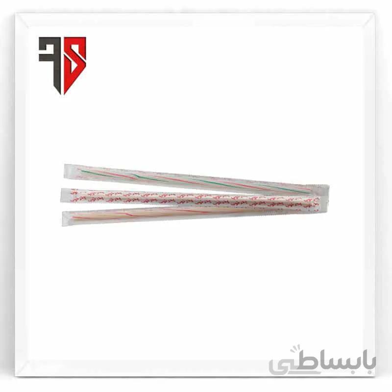 نی نوشیدنی تاشو تک سلفون 2500 عددی
